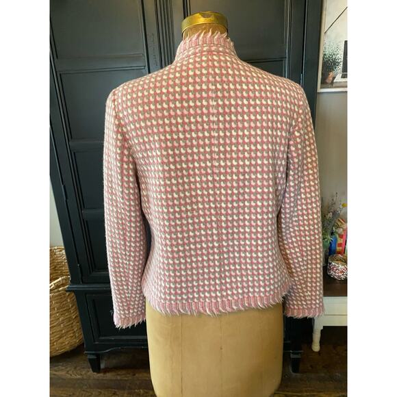 Vintage Pendleton Pink Tweed Blazer Made in the USA 14 - Picture 4 of 6